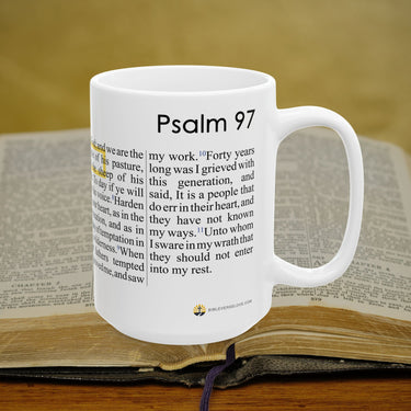 Psalm 97 Full Text - 15oz Coffee Mug
